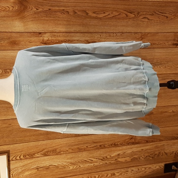 🇺🇲Sunkissed Coconut Blue Mineral-Washed American Flag Sweatshirt (XXL)🇺🇲 - Picture 5 of 7